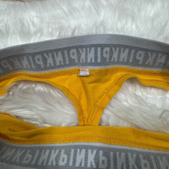 PINK Victoria's Secret Women's Tan and Yellow Intimates Set - Picture 3 of 10